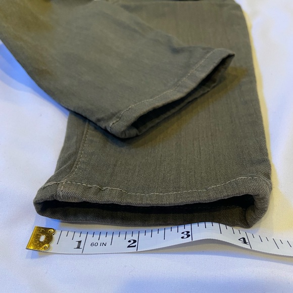 7 For All Mankind 26 olive / army green women’s jeans - Picture 9 of 16